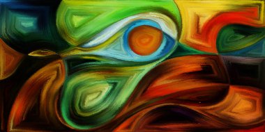 Modern sanatın konuda dalgalı formlarının arka plan