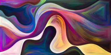 Arka plan modern sanatın konuda eğri şekiller oluşur