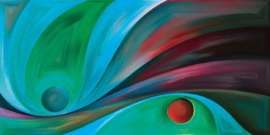 Arka plan modern sanatın konuda eğri şekiller oluşur