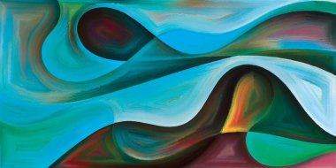 Arka plan modern sanatın konuda eğri şekiller oluşur