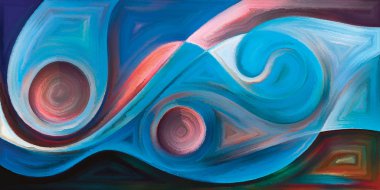 Arka plan modern sanatın konuda eğri şekiller oluşur