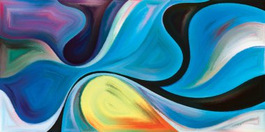 Arka plan modern sanatın konuda eğri şekiller oluşur