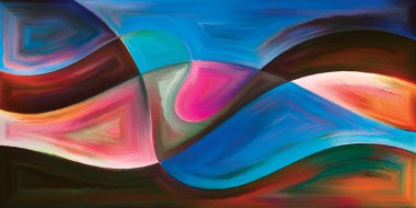 Arka plan modern sanatın konuda eğri şekiller oluşur