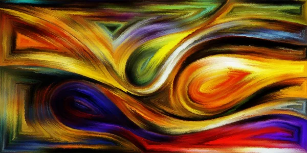 Modern sanatın konuda dalgalı formlarının arka plan