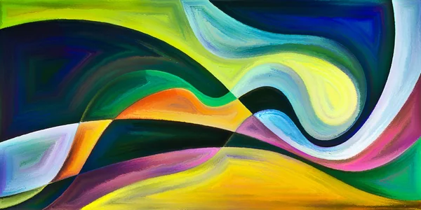 Arka plan modern sanatın konuda eğri şekiller oluşur