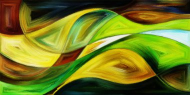 Modern sanatın konuda dalgalı formlarının arka plan