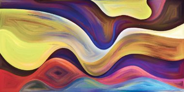 Arka plan modern sanatın konuda eğri şekiller oluşur