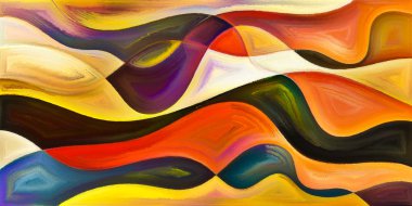 Arka plan modern sanatın konuda eğri şekiller oluşur