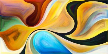 Arka plan modern sanatın konuda eğri şekiller oluşur