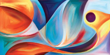 Arka plan modern sanatın konuda eğri şekiller oluşur