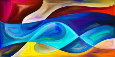 Arka plan modern sanatın konuda eğri şekiller oluşur