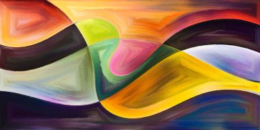 Arka plan modern sanatın konuda eğri şekiller oluşur