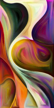 Arka plan şekilleri ve eğrileri modern sanatın konuda oluşur