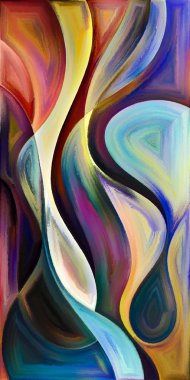 Arka plan şekilleri ve eğrileri modern sanatın konuda oluşur