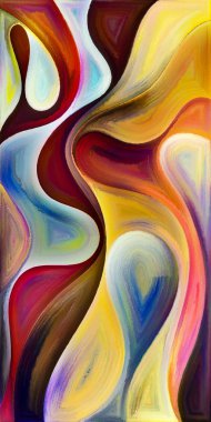 Arka plan şekilleri ve eğrileri modern sanatın konuda oluşur