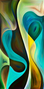 Arka plan şekilleri ve eğrileri modern sanatın konuda oluşur