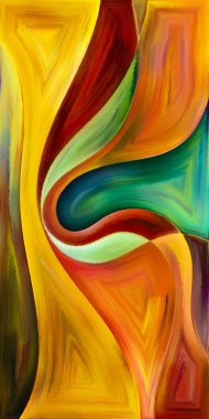 Arka plan şekilleri ve eğrileri modern sanatın konuda oluşur