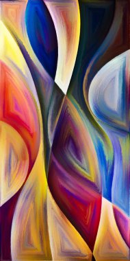 Arka plan şekilleri ve eğrileri modern sanatın konuda oluşur