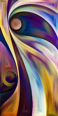 Arka plan şekilleri ve eğrileri modern sanatın konuda oluşur