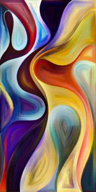 Arka plan şekilleri ve eğrileri modern sanatın konuda oluşur