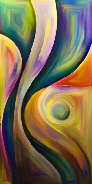 Arka plan şekilleri ve eğrileri modern sanatın konuda oluşur