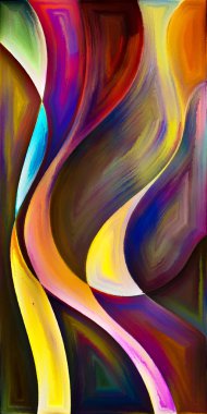 Arka plan şekilleri ve eğrileri modern sanatın konuda oluşur