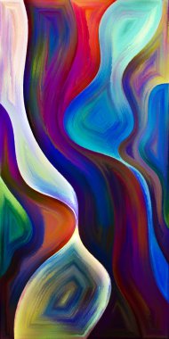 Arka plan şekilleri ve eğrileri modern sanatın konuda oluşur