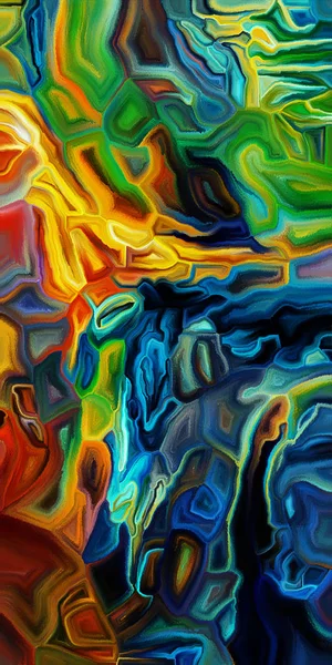 Abstracte Kunst Achtergrond Organische Kleur Stroom Voor Gebruik Als Creatieve — Stockfoto