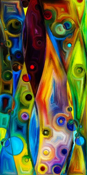 Çağdaş sanat konularındaki çember ve eğrilerin soyut arkaplanı