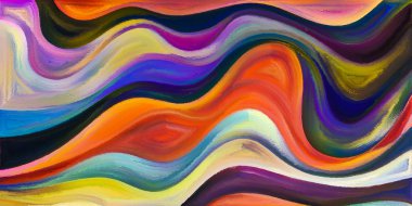 Arka plan modern sanatın konuda eğri şekiller oluşur