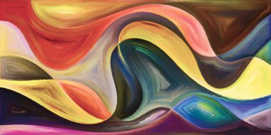 Arka plan modern sanatın konuda eğri şekiller oluşur