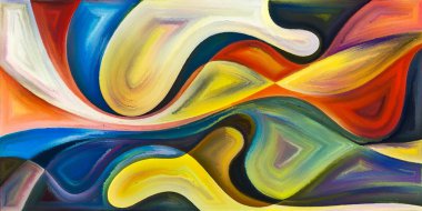 Arka plan modern sanatın konuda eğri şekiller oluşur