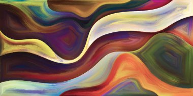 Arka plan modern sanatın konuda eğri şekiller oluşur