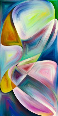 Arka plan şekilleri ve eğrileri modern sanatın konuda oluşur