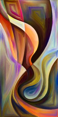 Arka plan şekilleri ve eğrileri modern sanatın konuda oluşur