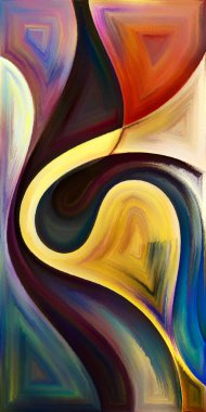 Arka plan şekilleri ve eğrileri modern sanatın konuda oluşur