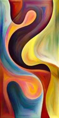 Arka plan şekilleri ve eğrileri modern sanatın konuda oluşur