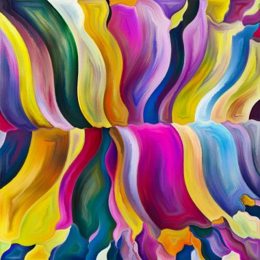 Sanat ve tasarım konusunda parçalanmış geometrik şekiller renk arka plan boyalı.