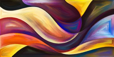 Arka plan modern sanatın konuda eğri şekiller oluşur