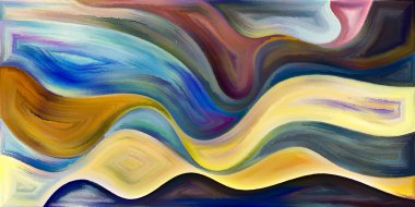 Arka plan şekilleri ve eğrileri modern sanatın konuda oluşur