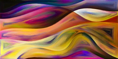 Arka plan şekilleri ve eğrileri modern sanatın konuda oluşur