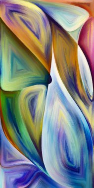 Arka plan şekilleri ve eğrileri modern sanatın konuda oluşur