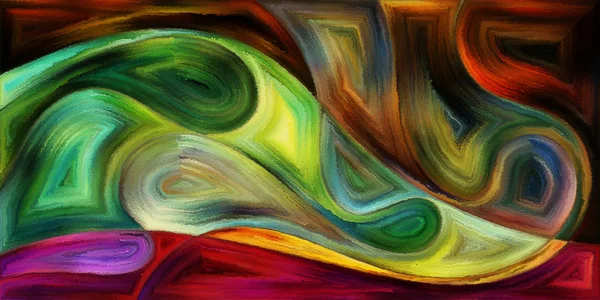 Modern sanatın konuda dalgalı formlarının arka plan