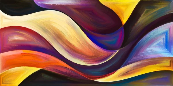 Arka plan modern sanatın konuda eğri şekiller oluşur