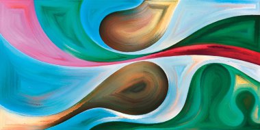 Arka plan modern sanatın konuda eğri şekiller oluşur