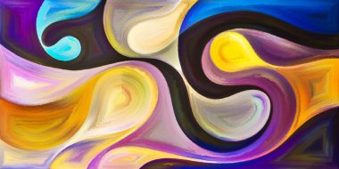 Arka plan modern sanatın konuda eğri şekiller oluşur