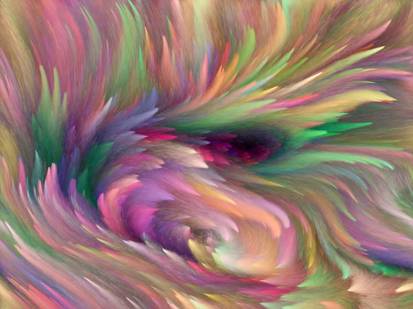 Farbwirbel Serie Turbulente Farbschlieren Zur Verwendung Als Abstrakter Kunsthintergrund — Stockfoto