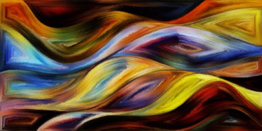 Modern sanatın konuda dalgalı formlarının arka plan