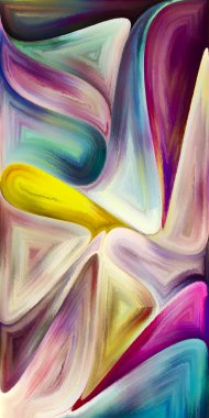 Arka plan şekilleri ve eğrileri modern sanatın konuda oluşur