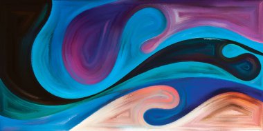 Arka plan modern sanatın konuda eğri şekiller oluşur